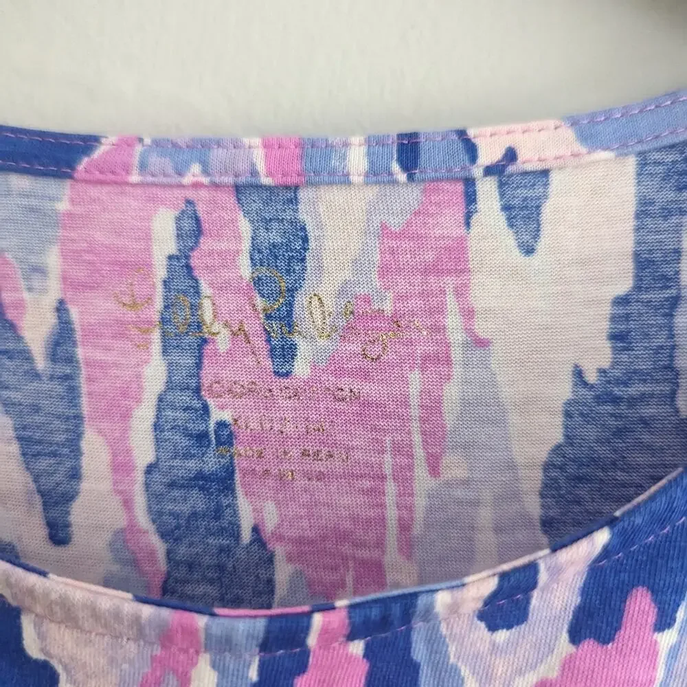 Girls Lilly Pulitzer Purple Ikat Dress XL 12-14 Years